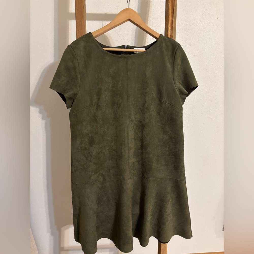 Glam Olive Mini Dress